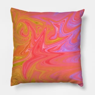 rainbow ripples of life Pillow