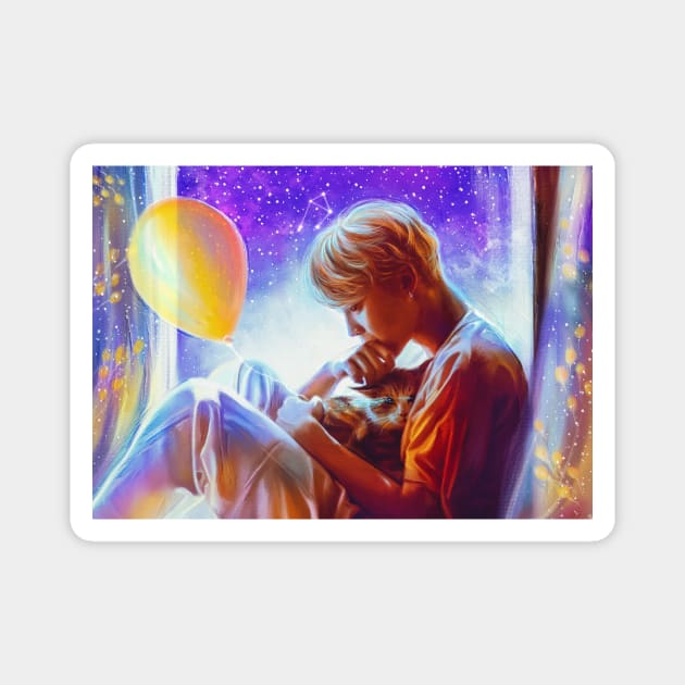 Jimin Serendipity Magnet by EllenDrawings