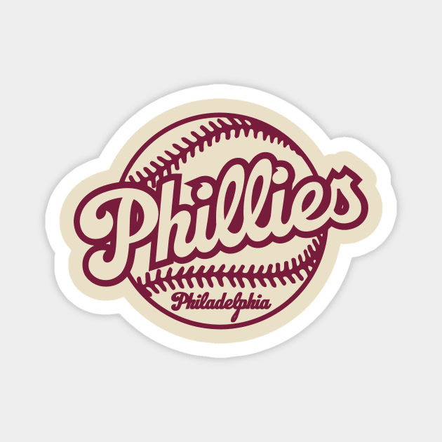 Phillies Classic Magnet by Throwzack