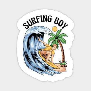Surfing Boy Magnet