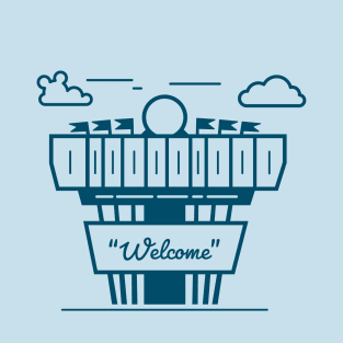 "Welcome" 90's Marquee T-Shirt T-Shirt