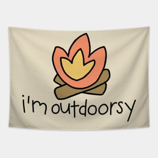 Campfire Outdoorsy Tapestry