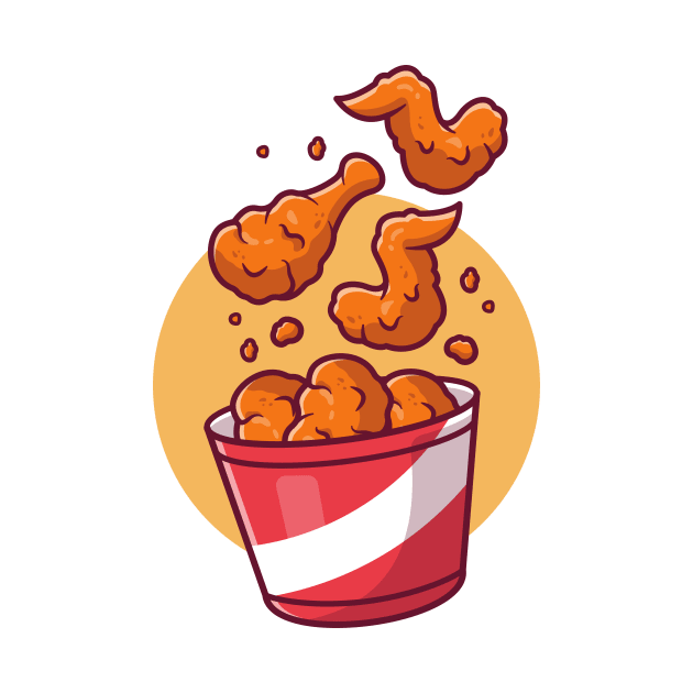 Flying Fried Chicken With Bucket by Catalyst Labs