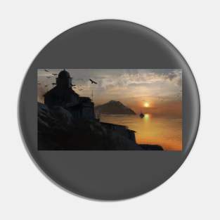 Sunset Pin