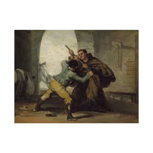 Friar Pedro Wrests the Gun from El Maragato by Francisco Goya T-Shirt