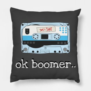 Ok Boomer Music Tape Pillow