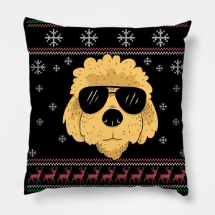 Cute Doodle Dog Lover Ugly Christmas Sweater For Women And Men Funny Gifts Pillow