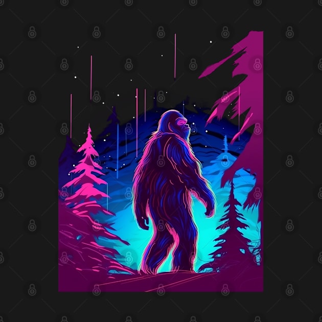 Bassquatch Bigfoot Stargazing Sasquatch Yeti by Tom´s TeeStore