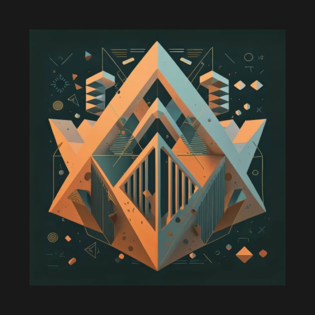 Abstract Geometric Artwork by byNIKA