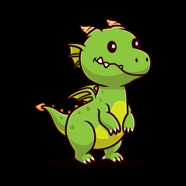 Cute Dragon Cartoon by Catalyst Labs