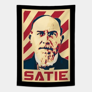 Eric Satie Retro Propaganda Tapestry