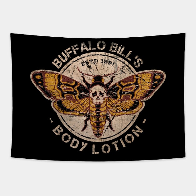 Buffalo bill's body lotion vintage distressed Tapestry by GoatUsup_Pluton