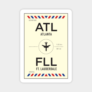 ATL to FLL Airport / Atlanta to Ft. Lauderdale Magnet