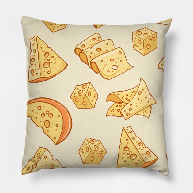 Cheesy Design Pillow by EnchantedCasesAndPillows