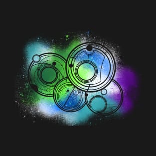 Gallifreyan Symbols Spray Paint (Multicolor) T-Shirt