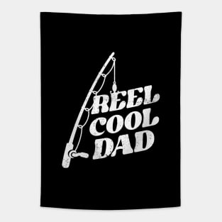 Funny Fishing Reel Cool Dad Pun Tapestry