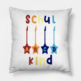 Schulkind ABCD Rockstar T shirt Pillow