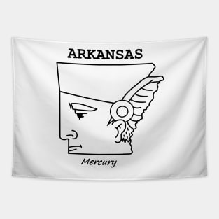 A funny map of Arkansas. Tapestry