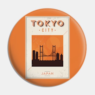 Tokyo Poster Design Pin