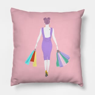 Shopping addict Pillow