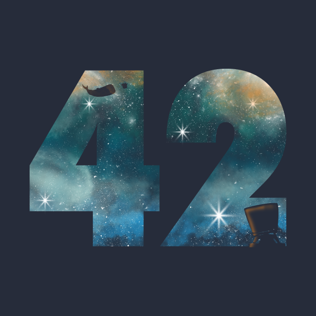 hitchhiker's guide to the galaxy 42 shirt