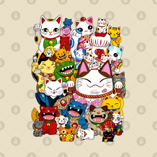 Maneki Neko (Lucky Cat) Collection by Marta Tesoro