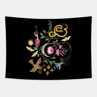 Enchanted Wonderland Magical Mystery Garden Tapestry