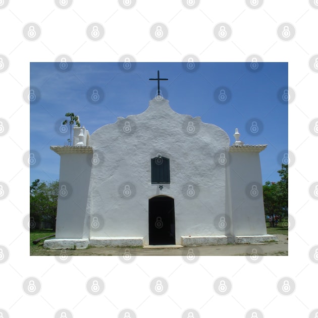 Facade of the Chapel of Saint John Batist Porto Seguro Brazil by Marccelus