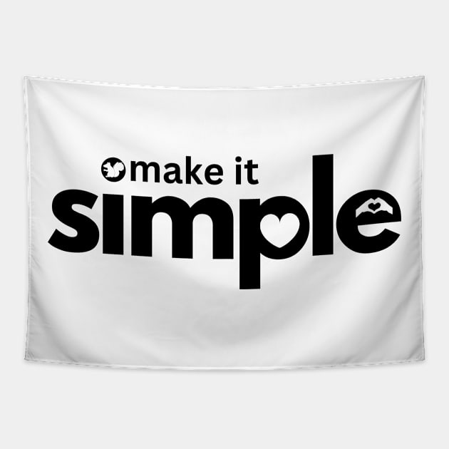 Make it Simple Tapestry by Nata De'Art