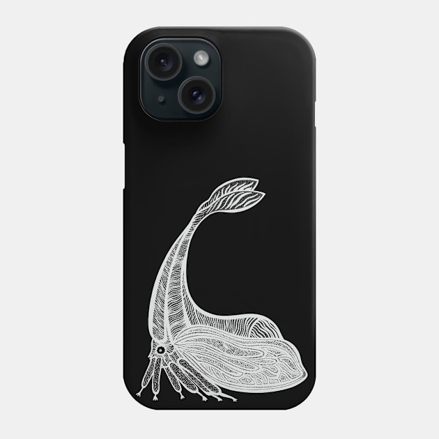 Treehopper Ink Art - Y-Horned Treehopper - insect design Phone Case by Green Paladin