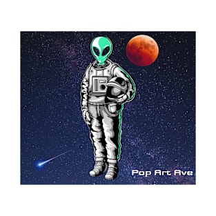 Alien Naut Space Journey Pop Art Ave 2021 T-Shirt