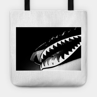 P51 Mustang design in monochromatic Tote