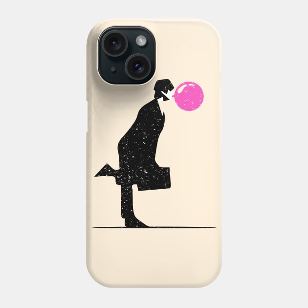 Silly walking bubblegum parody Phone Case by RetroPandora