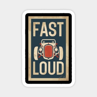 fast and loud retro car Magnet