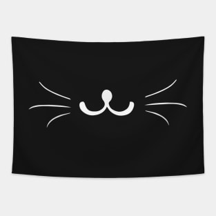 Adorable Cat Mouth, Smiley Face Cat Tapestry