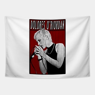 Retro Vintage Dolores O'Riordan Tapestry