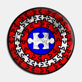 Captain Autism Mighty Shield Pin