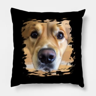 Golden Retriever Face Golden Retriever Dog Lover Pillow