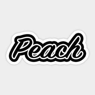 Peaches Peaches Lyrics Sticker for Sale by sparkerzed