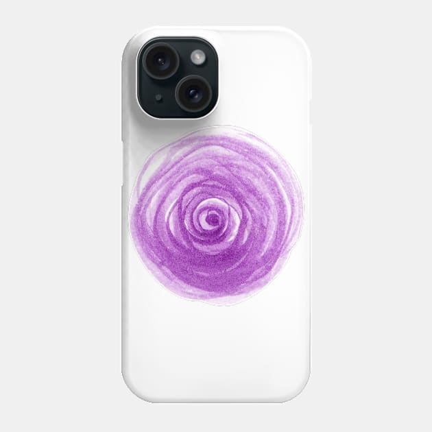 purple rose Phone Case by shoko