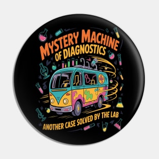 Lab Week 2025 Mystery Machine Of Diagnostics Pin