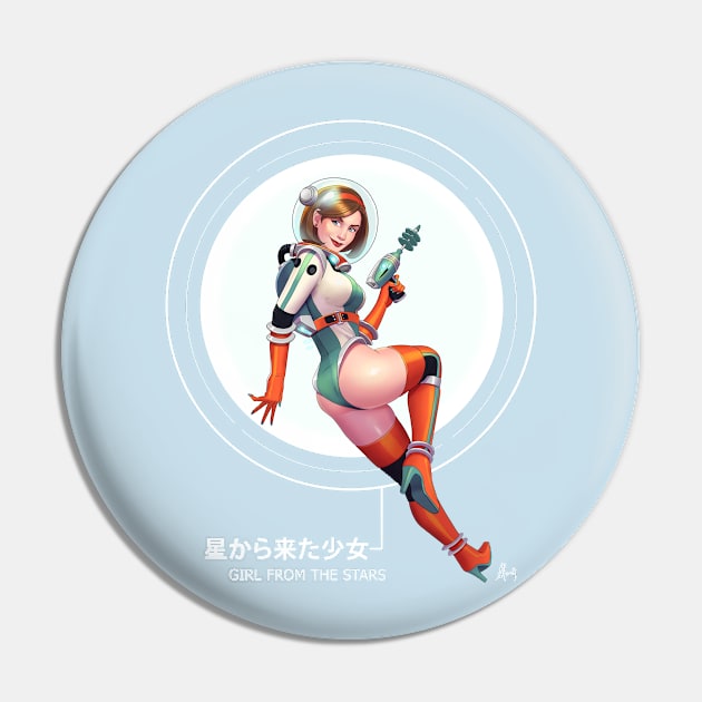 Astro Pinup Pin by mauriciomorali