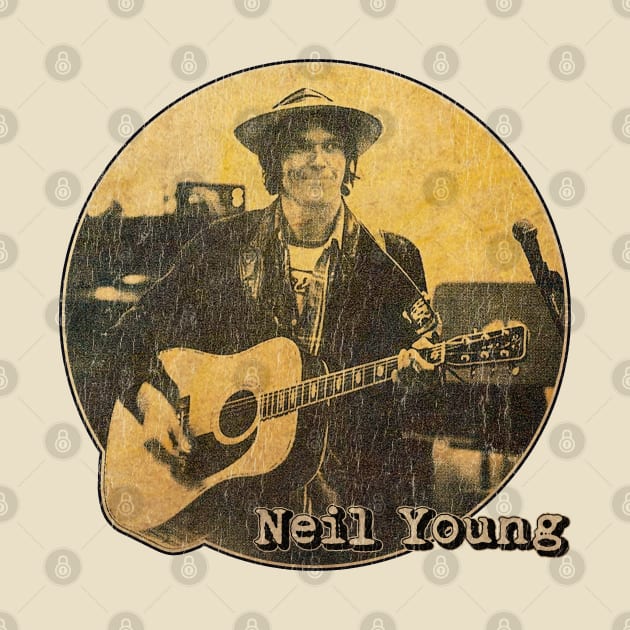 Neil Young Retro Vintage by TuoTuo.id