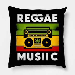 Reggae Music, Rasta Colors Pillow