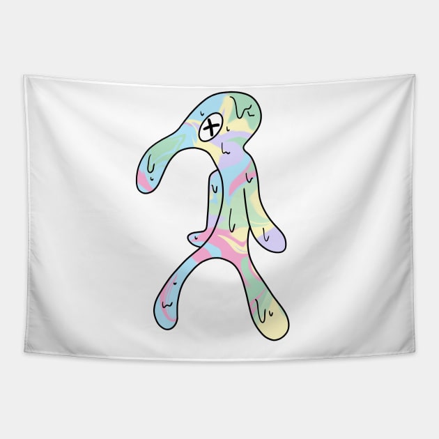 Trippy Squidward Tapestry by taheldesigns