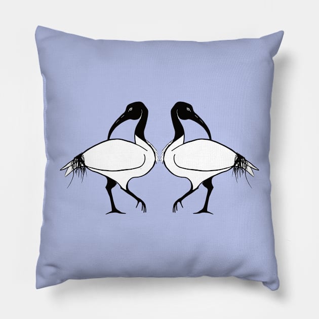 Bin Chickens Pillow by Eirenic