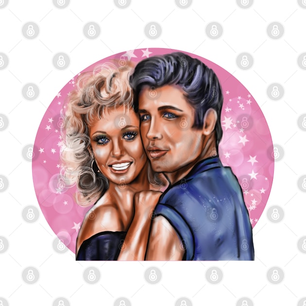 Olivia Newton-John, John Travolta by Svetlana Pelin