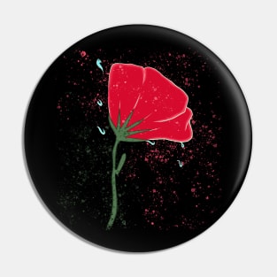 Red Rose Pin