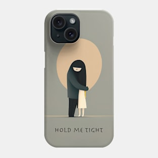 [AI Art] Hold me tight, Minimal Art Style Phone Case