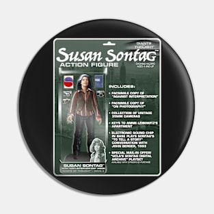 Susan Sontag Action Figure Pin